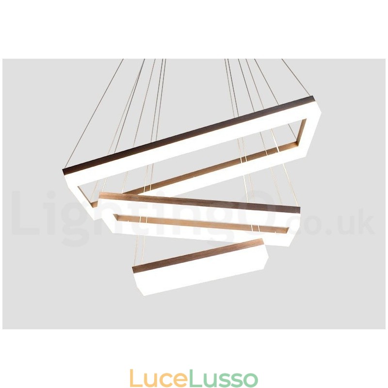 Lampada a sospensione moderna e contemporanea in stile Wi-Fi Smart dimmerabile a 3 livelli