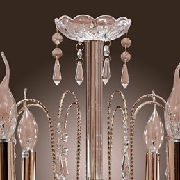 Elegante lampadario di cristallo con 9 luci