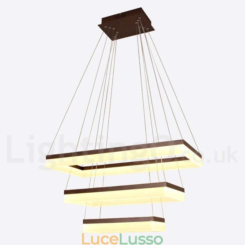 Lampada a sospensione moderna e contemporanea in stile Wi-Fi Smart dimmerabile a 3 livelli