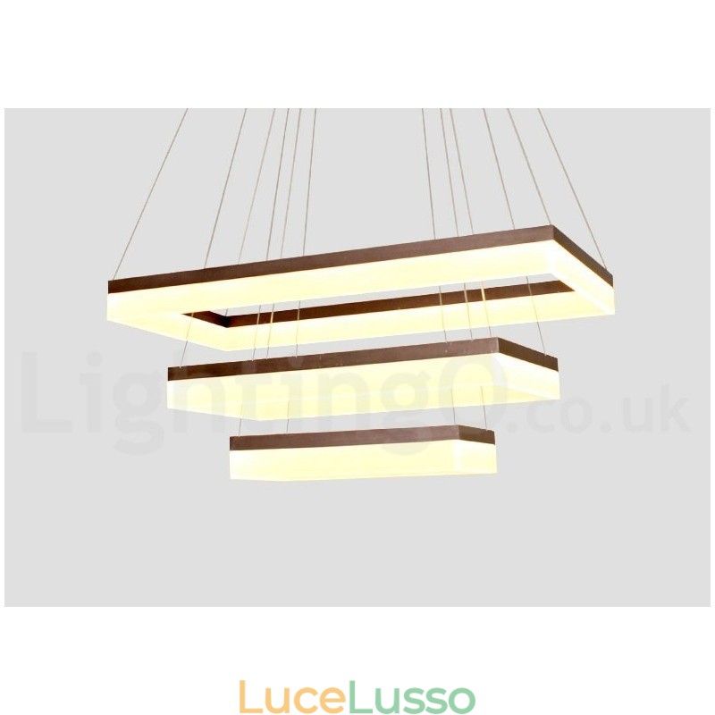 Lampada a sospensione moderna e contemporanea in stile Wi-Fi Smart dimmerabile a 3 livelli