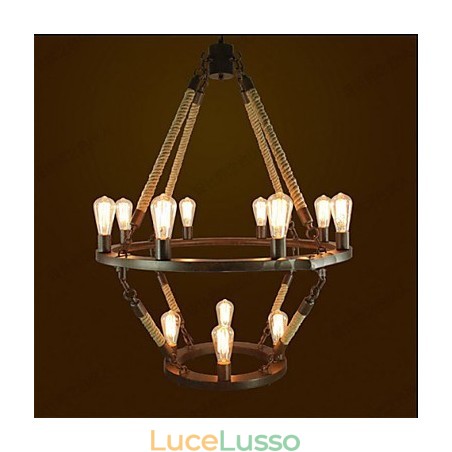 Lampada retrò europea American Industrial Windge Hemp 12 Lampada retrò europea American Industrial Windge Hemp 12