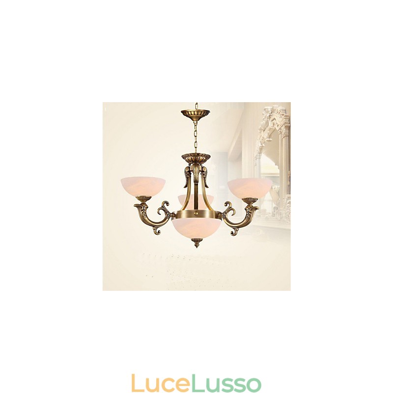 Jane Marble illuminazione Art Lampada in rame