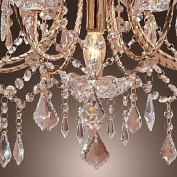 Elegante lampadario di cristallo con 9 luci