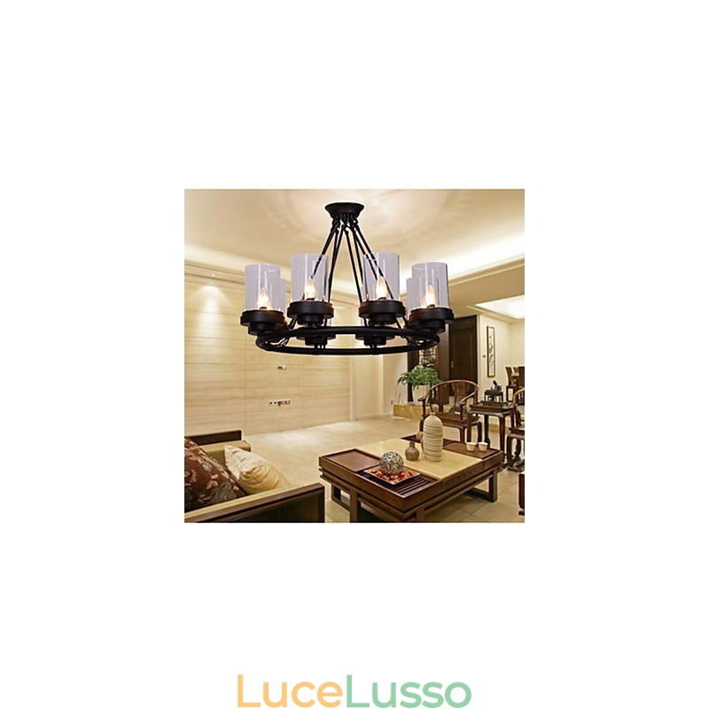 Lampade a sospensione Mini Style Rustic Lodge Vintage Metallo