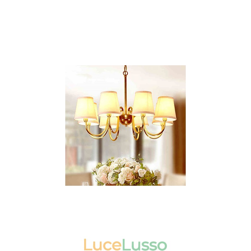 Lampade a sospensione in cristallo Mini stile tradizionale classico metallo