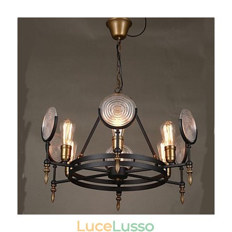 Lampadario retrò vintage 6A Lampadario retrò vintage 6A