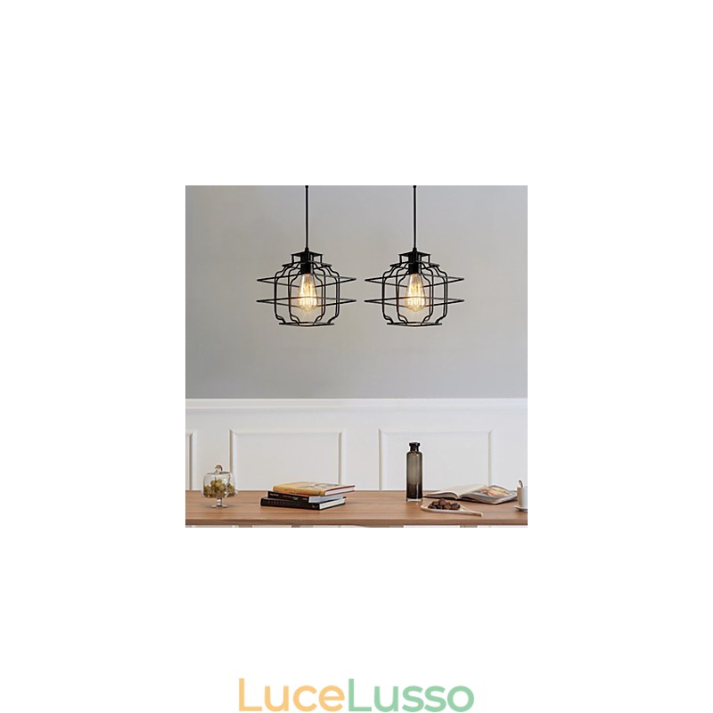 Lampada a sospensione in metallo di Retro Designers