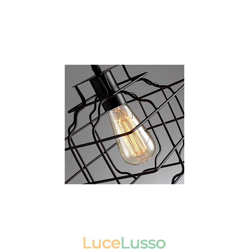 Lampada a sospensione in metallo di Retro Designers