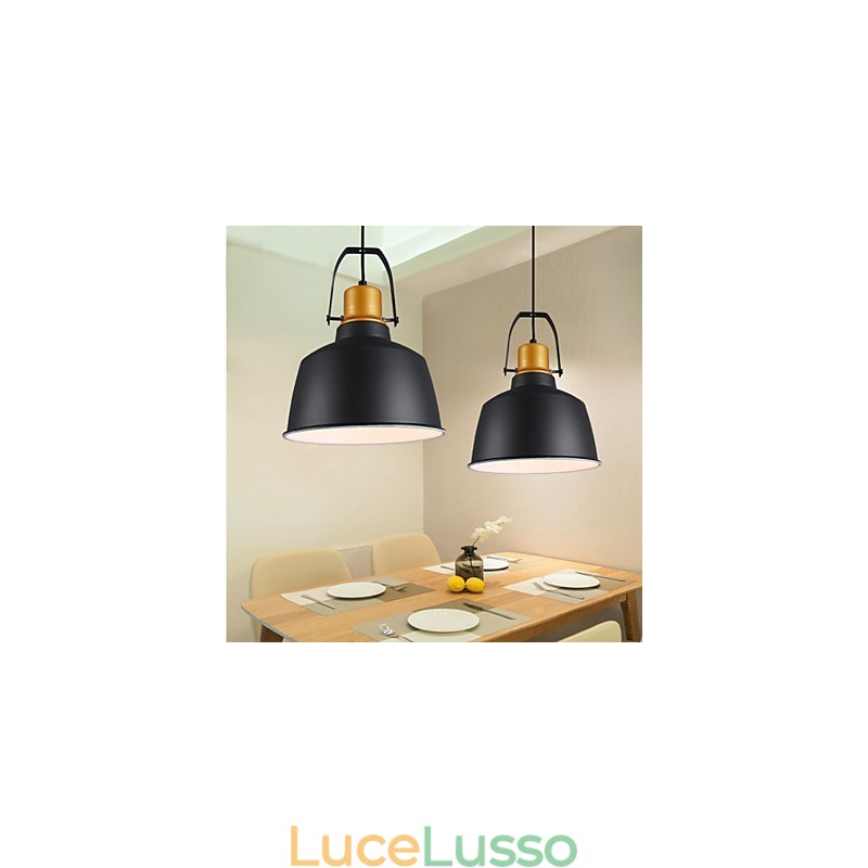 Lampada a sospensione retrò in metallo Lampada a sospensione da caffè