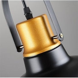 Lampada a sospensione retrò in metallo Lampada a sospensione da caffè