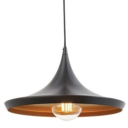 Lampada a sospensione Retro Vintage Tom Dixon Design Lampada a sospensione dipinta di nero Luci