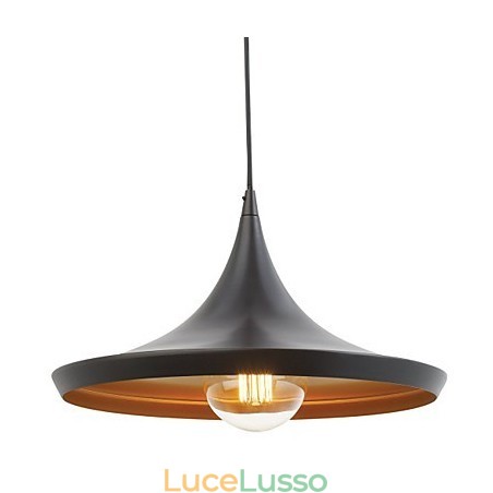 Lampada a sospensione Retro Vintage Tom Dixon Design Lampada a sospensione dipinta di nero Luci Lampada a sospensione Retro Vintage Tom Dixon Design Lampada a sospensione dipinta di nero Luci