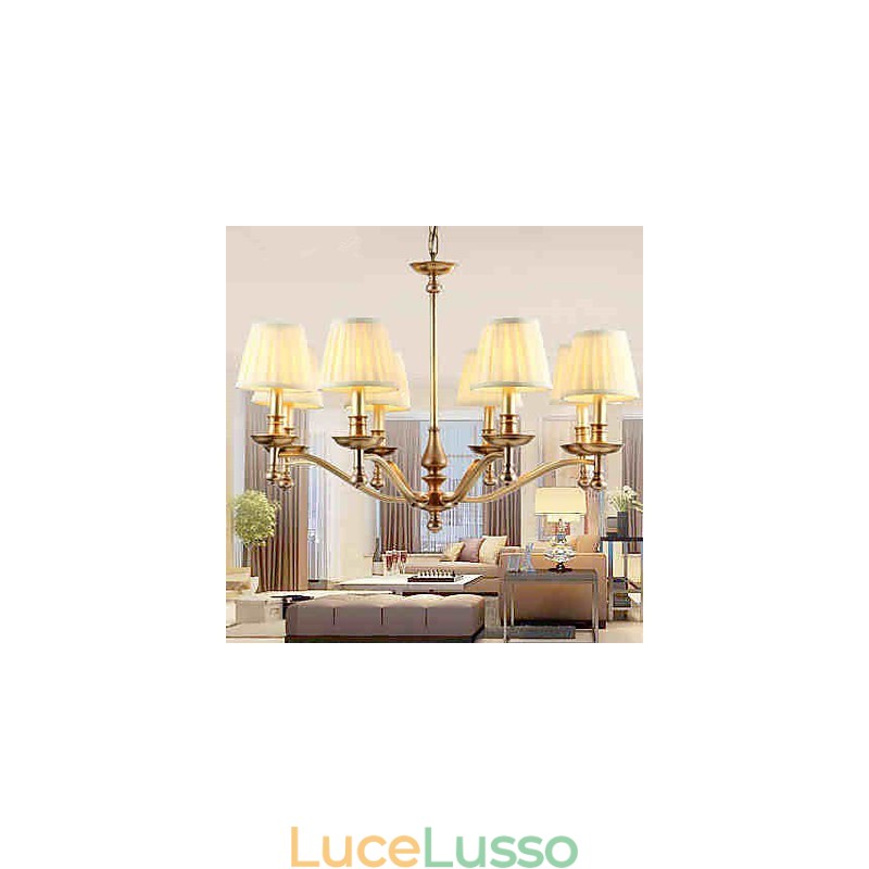 Lampade a sospensione in cristallo Mini stile tradizionale classico metallo