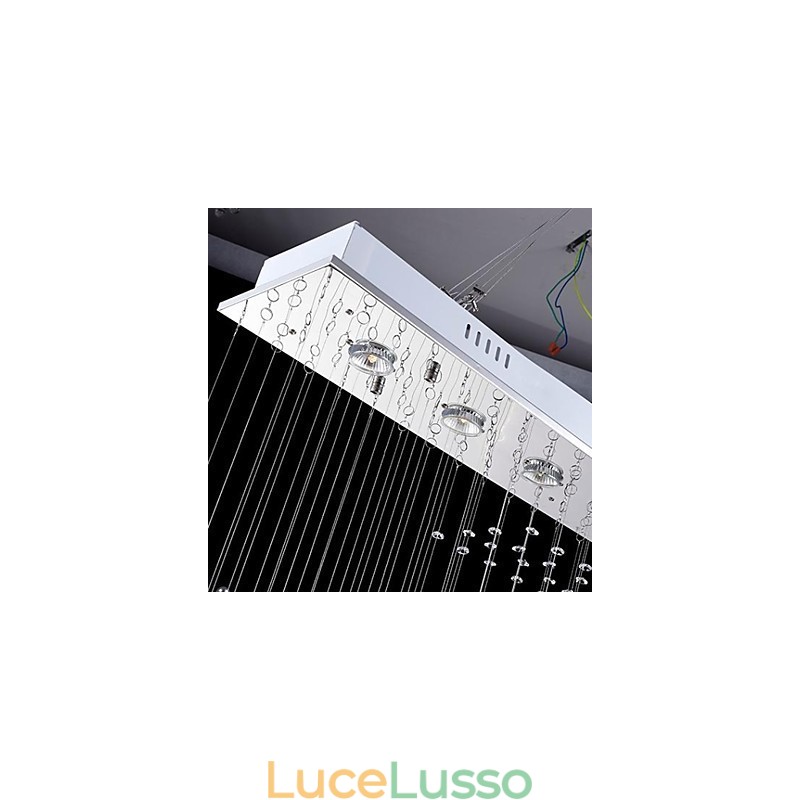 Moderno Contemporaneo Tradizionale Classico Rustico Lodge Vintage Country Island Cristallo Metallo Elettroplaccato Lampada a Sospensione