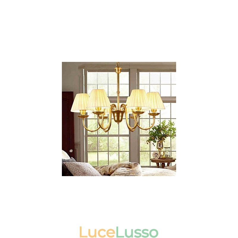 Lampade a sospensione in cristallo Mini stile tradizionale classico metallo