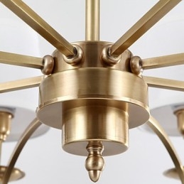 Lampade a sospensione in cristallo Mini stile tradizionale classico metallo