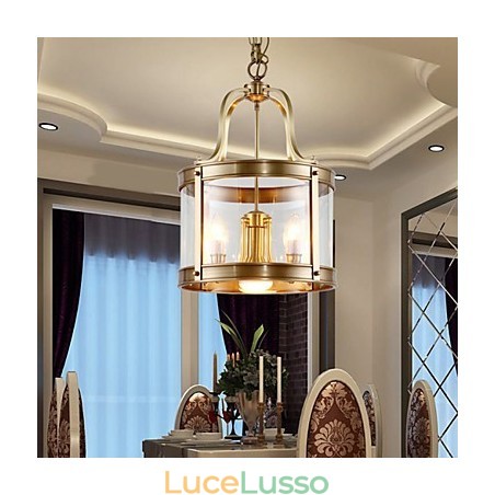 Lampade a sospensione in cristallo Mini stile tradizionale classico metallo Lampade a sospensione in cristallo Mini stile tradizionale classico metallo
