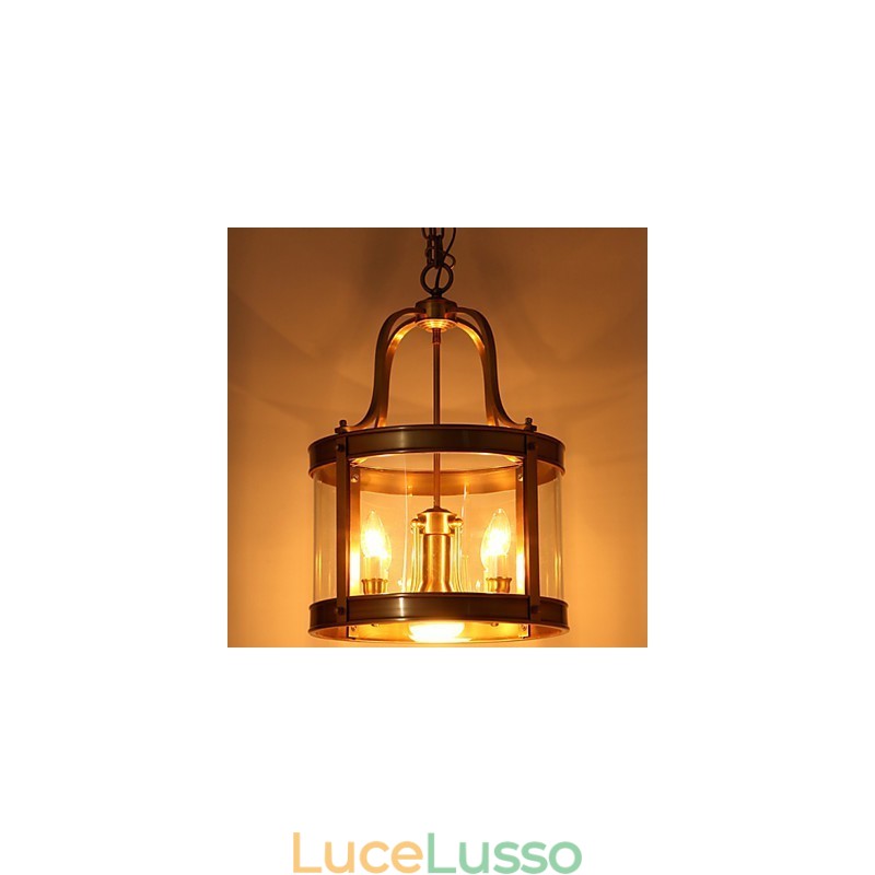 Lampade a sospensione in cristallo Mini stile tradizionale classico metallo