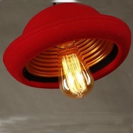 Lampadario a sospensione Hat Cafe Design nero