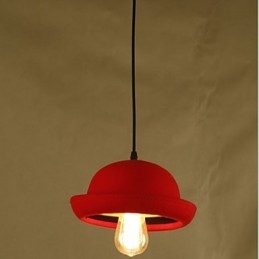 Lampadario a sospensione Hat Cafe Design nero