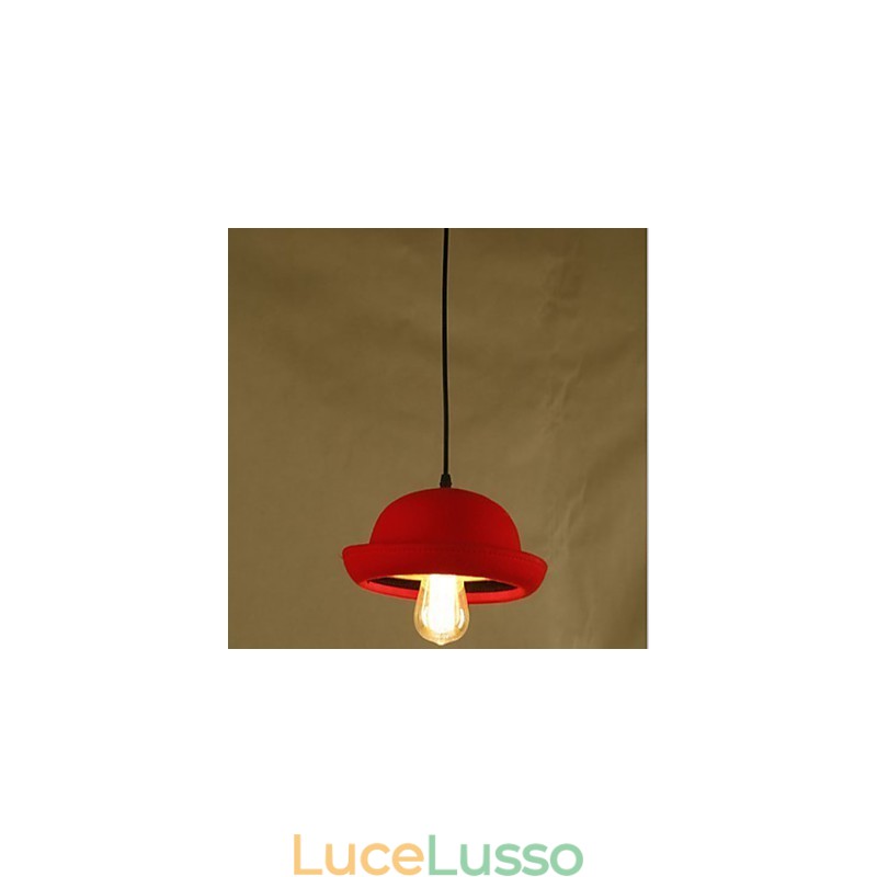 Lampadario a sospensione Hat Cafe Design nero