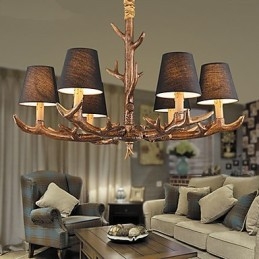 Lampadario a sospensione in resina vintage