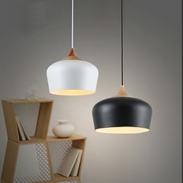 Lampada a sospensione in metallo con dipinto in stile retrò vintage mini