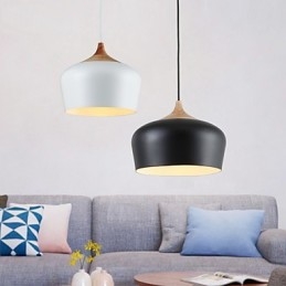Lampada a sospensione in metallo con dipinto in stile retrò vintage mini