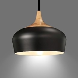 Lampada a sospensione in metallo con dipinto in stile retrò vintage mini
