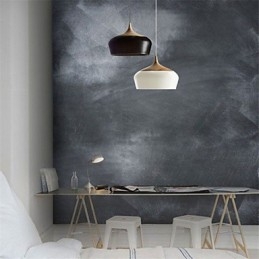 Lampada a sospensione in metallo con dipinto in stile retrò vintage mini