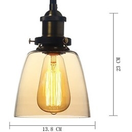 Lampade a sospensione tradizionali classiche vintage retrò country globo