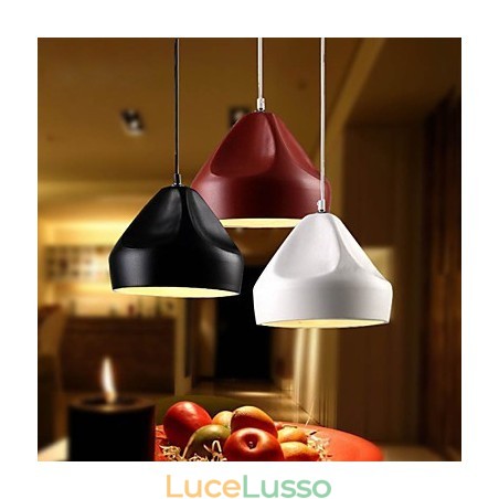 Lampada a sospensione in metallo con dipinto in stile retrò vintage mini Lampada a sospensione in metallo con dipinto in stile retrò vintage mini