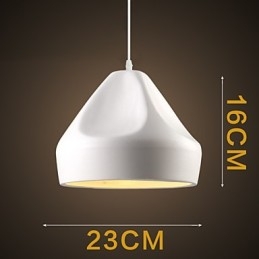 Lampada a sospensione in metallo con dipinto in stile retrò vintage mini