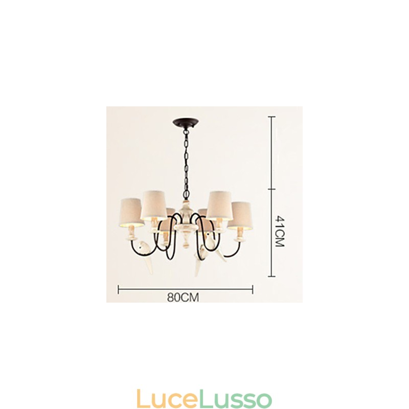 Lampadario a sospensione in resina vintage