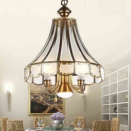 Lampade a sospensione in cristallo Mini stile tradizionale classico metallo