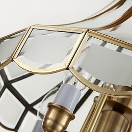 Lampade a sospensione in cristallo Mini stile tradizionale classico metallo