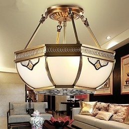 Lampade a sospensione in cristallo Mini stile tradizionale classico metallo