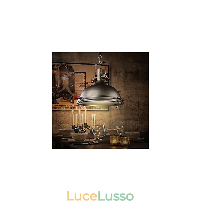 Lampada a sospensione singola industriale Decora stile loft Lampada a goccia in metallo vintage