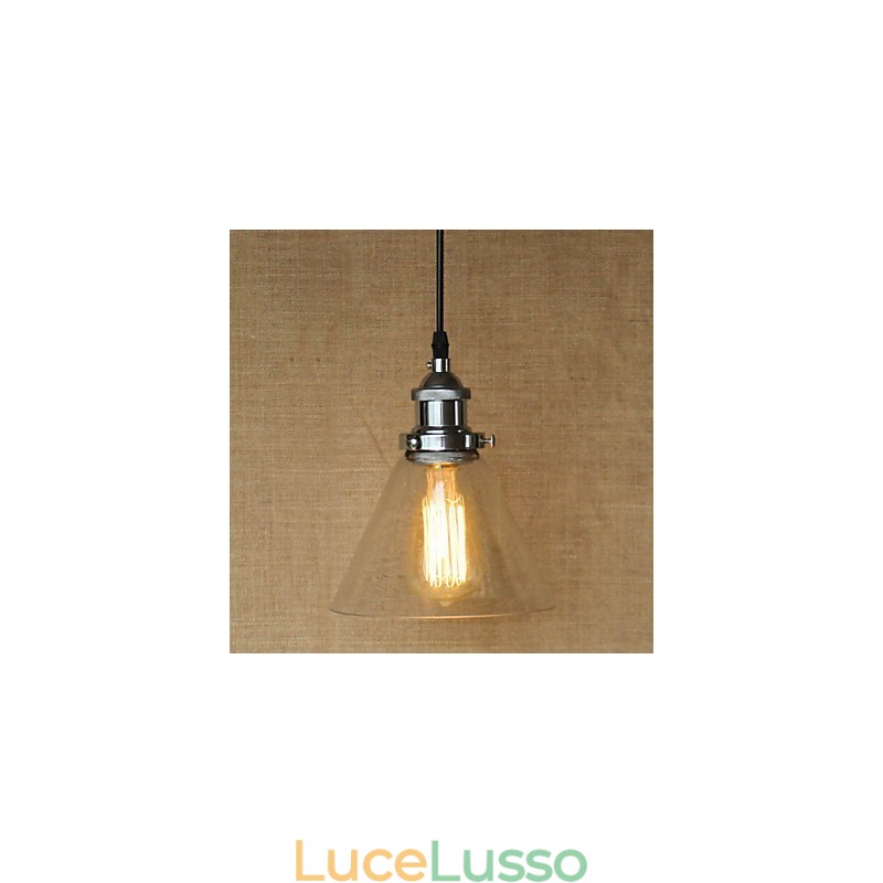 Lampada a sospensione tradizionale classica vintage retrò country globe