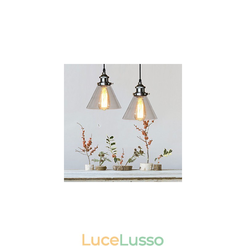 Lampada a sospensione tradizionale classica vintage retrò country globe