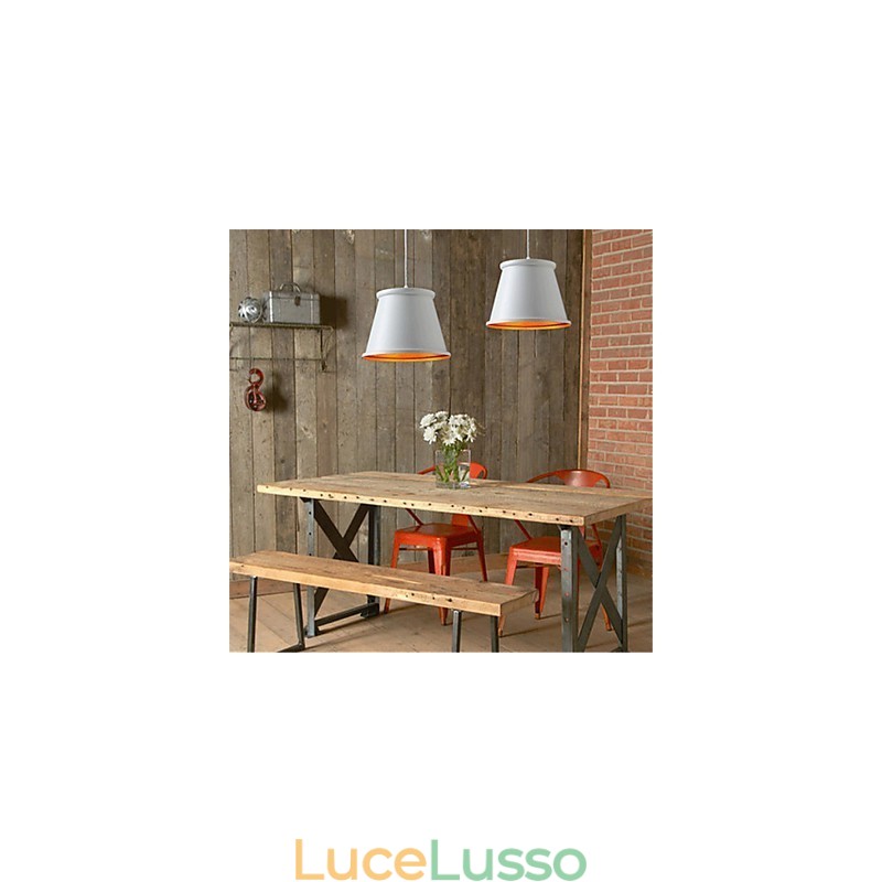 Classico rustico Lodge Vintage Mini Style dipinto lampada a sospensione in metallo
