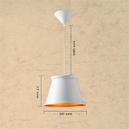 Classico rustico Lodge Vintage Mini Style dipinto lampada a sospensione in metallo