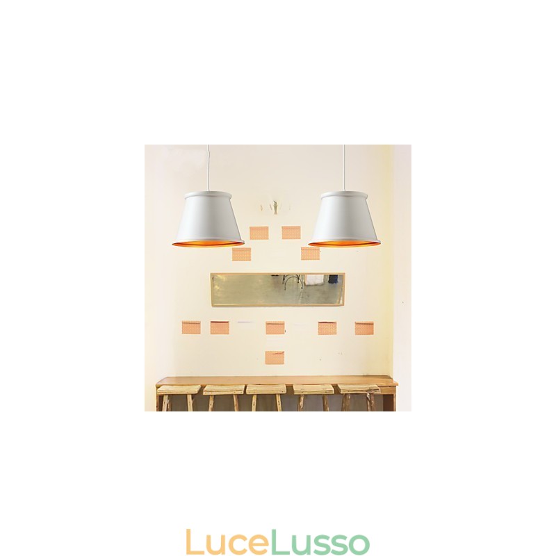 Classico rustico Lodge Vintage Mini Style dipinto lampada a sospensione in metallo