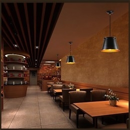 Classico rustico Lodge Vintage Mini Style dipinto lampada a sospensione in metallo