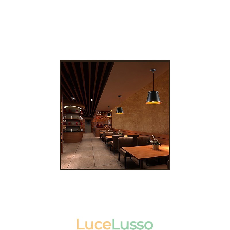 Classico rustico Lodge Vintage Mini Style dipinto lampada a sospensione in metallo