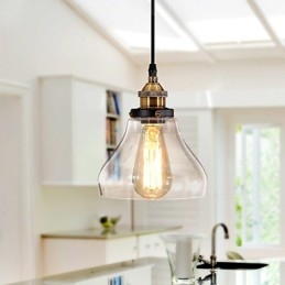 Lampada a sospensione tradizionale classica vintage retrò country globe