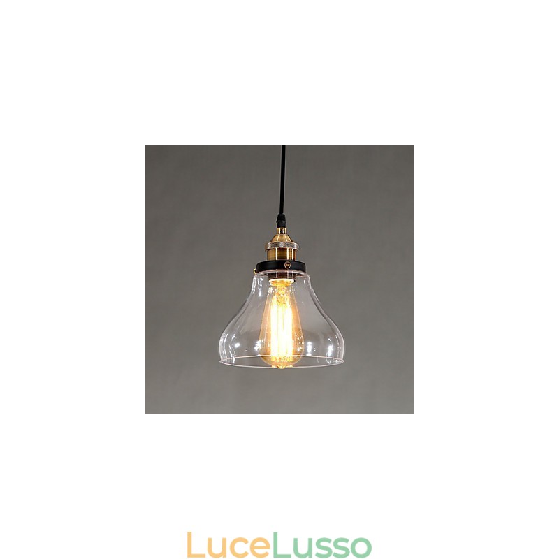 Lampada a sospensione tradizionale classica vintage retrò country globe