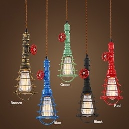 E26 Lampada a sospensione vintage Design Waterpipe Lights