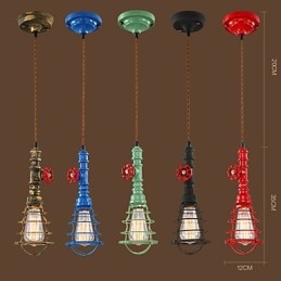 E26 Lampada a sospensione vintage Design Waterpipe Lights