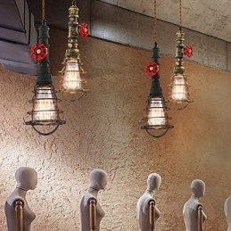 E26 Lampada a sospensione vintage Design Waterpipe Lights